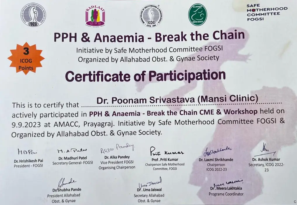 Dr poonam srivastava - certificate 4